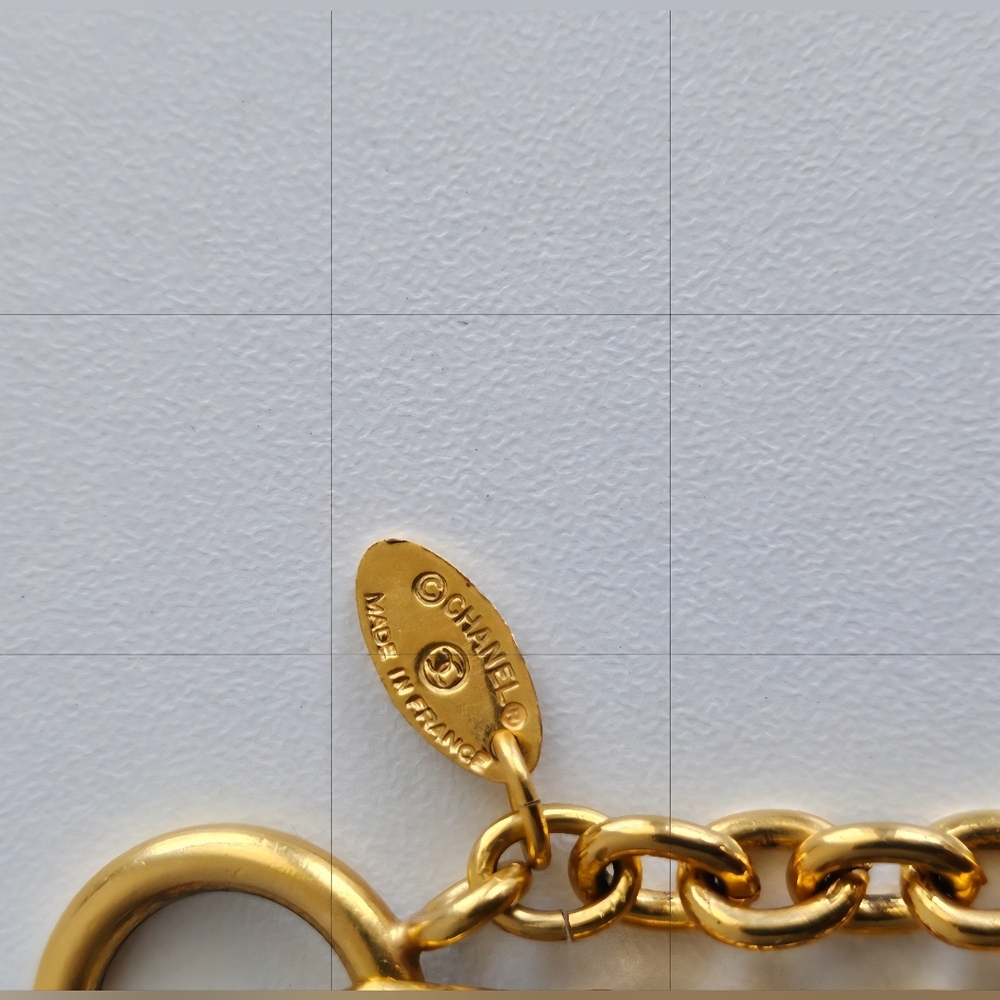 Chanel 24kt Gold-plated Quilted CC Long Necklace - Picture 5 of 8